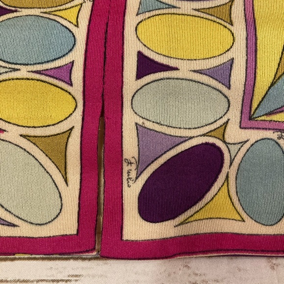 Vintage Neiman Marcus Trophy Room Emilio Pucci Colorful Mod Silk Sheath Dress - Picture 12 of 15